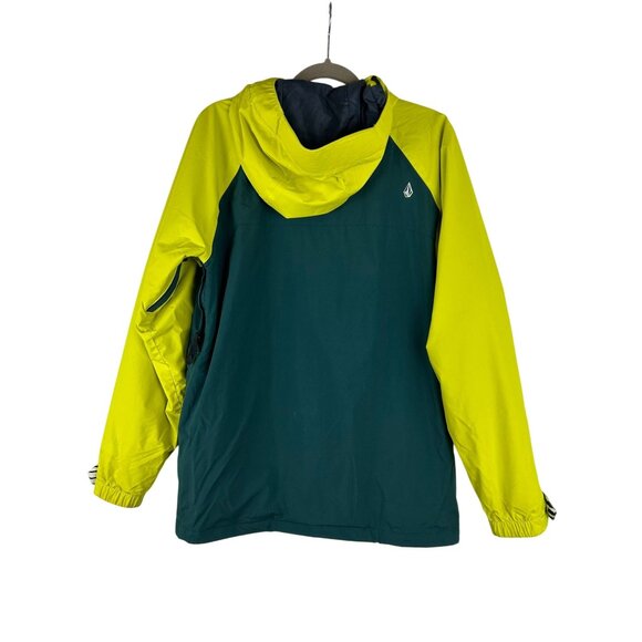 Volcom Industrial Mens S Thermonite 10,000MM Let It Storm Dark Green Snow Jacket - Picture 2 of 16